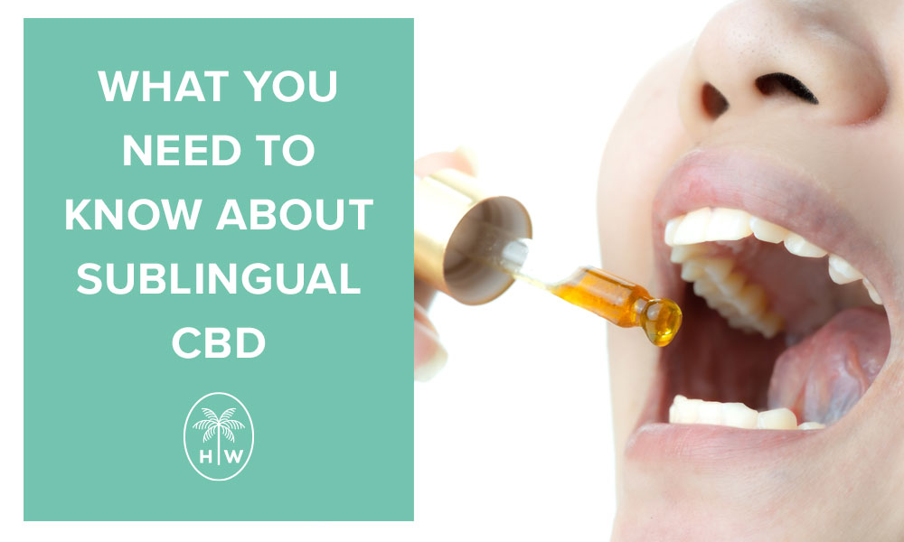 cbd oil under the tongue